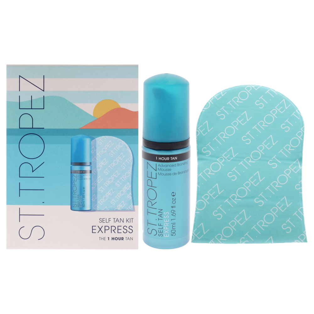 Self Tan Express Kit BY St. Tropez for Unisex 2 Pc Mousse, Applicator Mitt